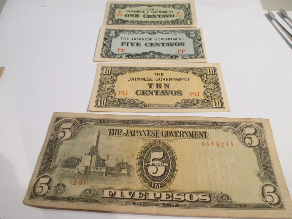 12 monedas de ocupación japonesas diferentes en tiempos de guerra Foto 2 de 4