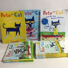 Lot of 22 Pete the Cat Books SC James and Kimberley Dean Various Sizes