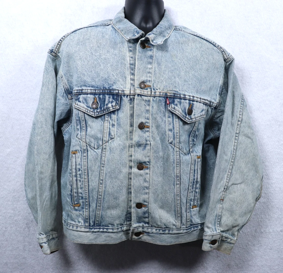 Vintage Levi’s Trucker Jacket 70507-0219 Men’s Large Denim Made in USA 80s 90s