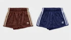 adidas Originals KC4236 KC4235 Pinstripe Satin Shorts Women's Asia Fit NWT