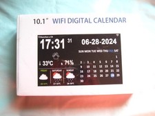 10.1" WIFI DIGITAL CALENDAR - TIME , TEMPERATURE , -20 GROUP SETTINGS-ORGANIZE