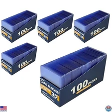 500 Premium Hard Card Sleeves Toploaders for Baseball Football Trading Cards