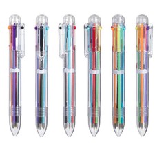 favide 22 Pack 0.5mm 6-in-1 Multicolor Ballpoint Pen,6-Color Retractable Ball...