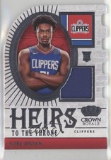 2023-24 Panini Crown Royale Heirs to the Throne Kobe Brown #HT-BRO 0c6