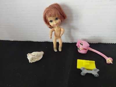 Vintage Little Kiddle Doll Redhead w/skooter