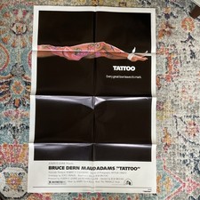 Tattoo (1981) Original US Movie Poster 27 by 41 horror great condition