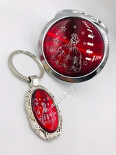 24pcs Quinceanera Favors 12 Key Chains 12 Compact Mirrors Sweet Sixteen Favors