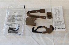 Gerber Seatbelt Strap Cutter Glass Breaker Knife 0870215c1 Brown Rescue Tool