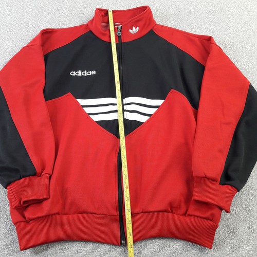 Adidas Herren Trainingsjacke Large rot schwarz Trefoil Firebird Originals SST Training - Bild 4 von 12