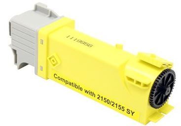 Toner jaune compatible Dell 2150cdn haute capacité pour des textes nets