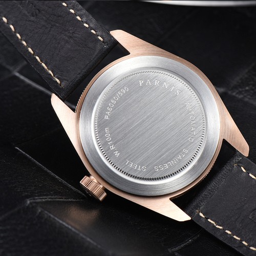 41mm Parnis 21 Jewels Miyota Automático Hombre Reloj Zafiro 10 Cajeros Cajeros Resistente al Agua - Imagen 8 de 32