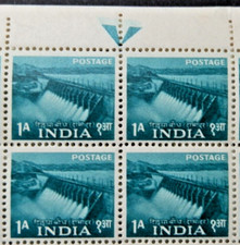 INDIA 1955 SG357 1a. FIVE YEAR PLAN. DAMODAR VALLEY DAM - MNH