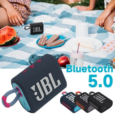 JBL GO3 Portable Waterproof Wireless Bluetooth Speaker, Waterproof and Dustproof