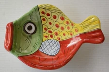 Vietri Fish Plate/Snack Dish Handpainted in Italy
