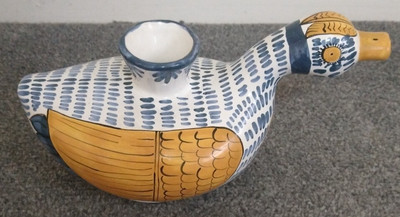 9 Zoll HABAN Keramik Fayence/Maiolika/Majolika Haban Ente Ungarn