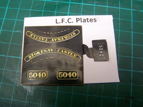 LFC GWR No 5040 Stokesay Castle Fahrerhausseite Nummern- & Typenschilder | Zustand: New