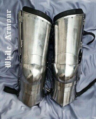 Gothic Leg Guard Armor Set Medieval Knight Crusader Spartan 18GA Steel
