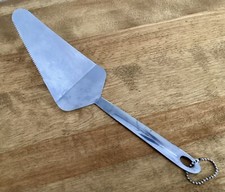 VTG Stainless Steel Cake/Pie Server, Thin Flexible Blade W/Serrated Edge-11 1/2