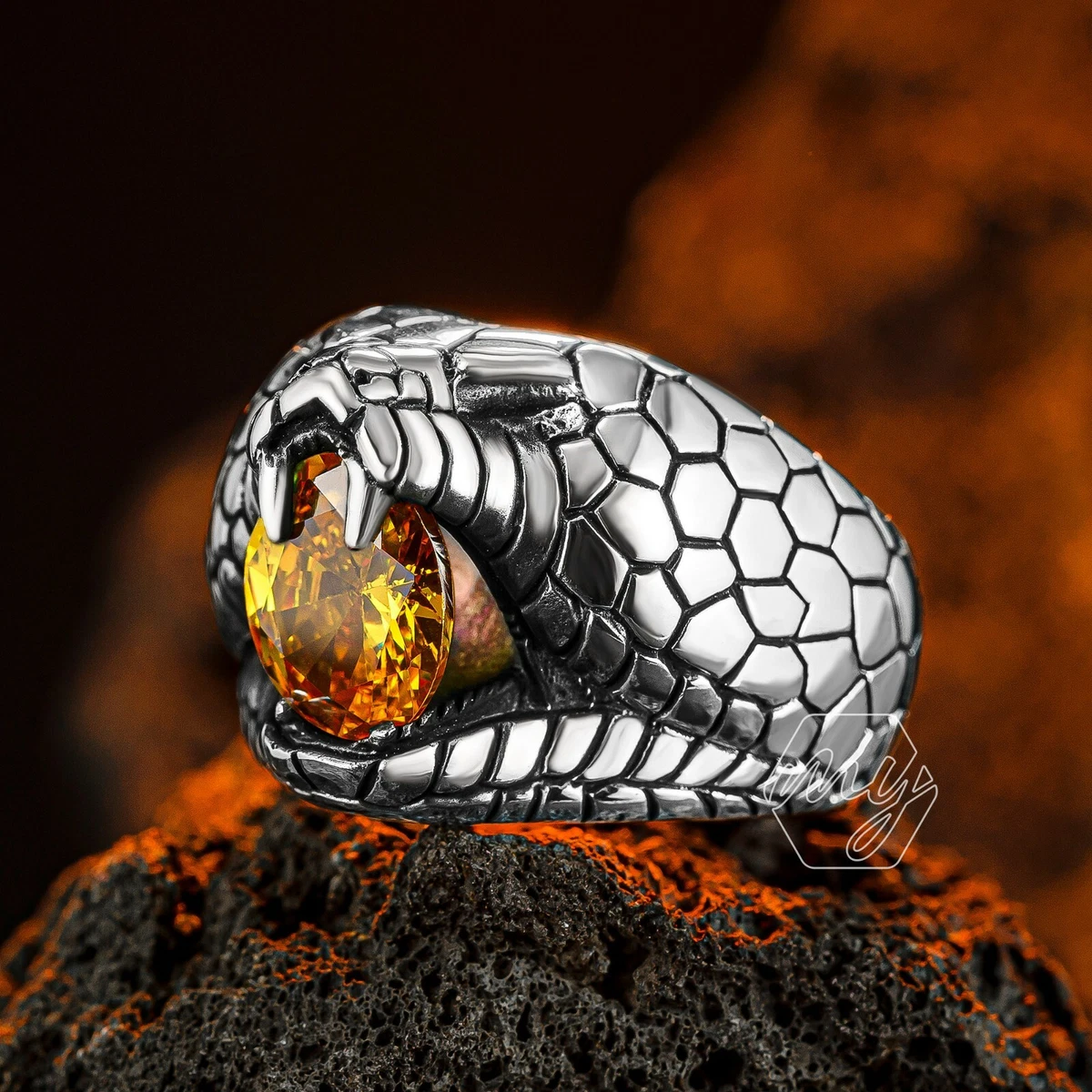 Set Di 4 Anelli Serpente In Argento Regolabili – Gioielli Punk Vintage Aperti Per Donne E Ragazze, Anelli Impilabili Per Nocche