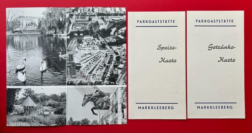 6 x DDR Speisekarte Prospekt 1969-88 Parkgaststätte Markkleeberg ( F23333 - Bild 2 von 10