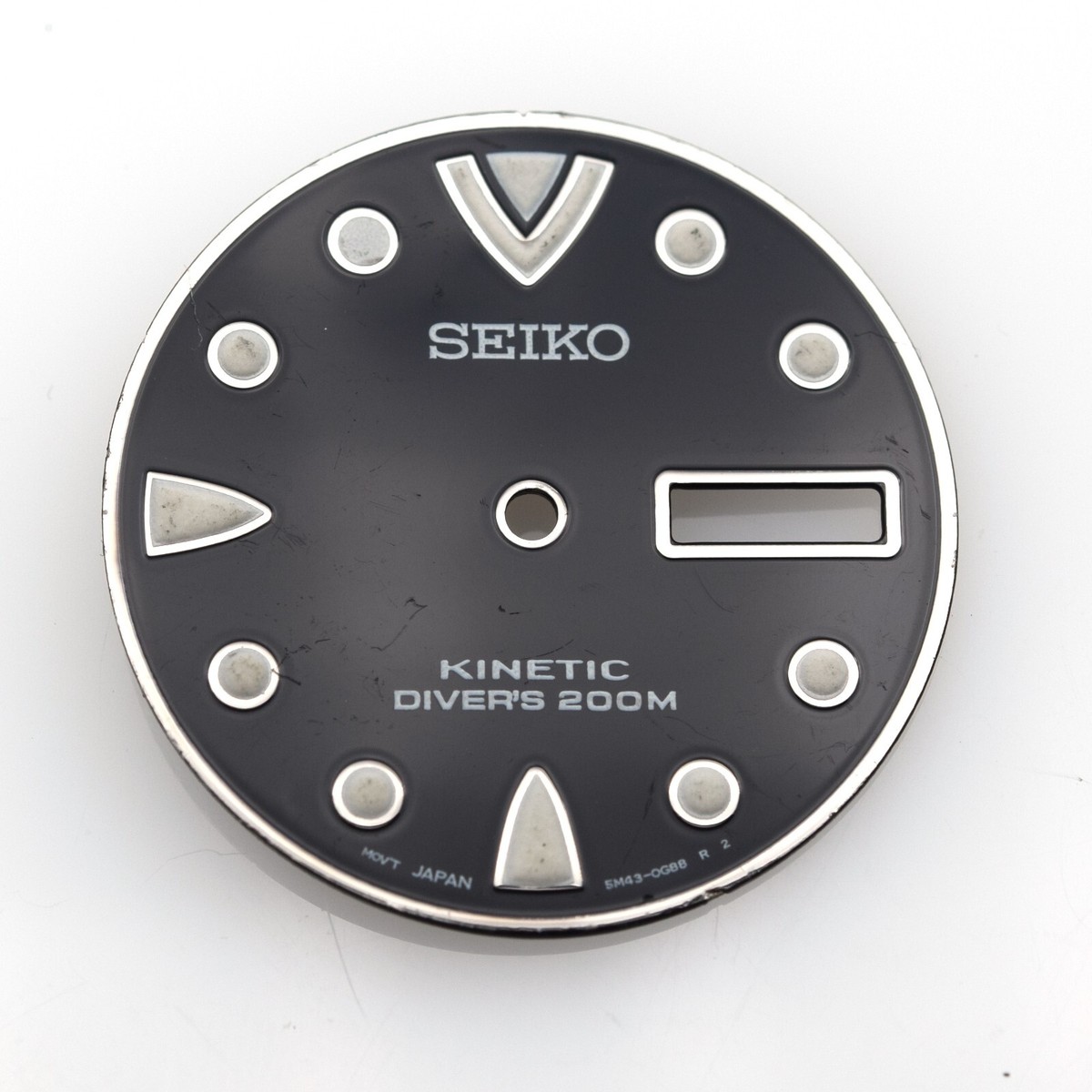 Seiko Kinetic 5M43-0F09 Black Watch Dial 5M430G88XB13 | eBay