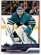 2023-24 Upper Deck Young Guns Magnus Chrona Rookie #712 San Jose Sharks