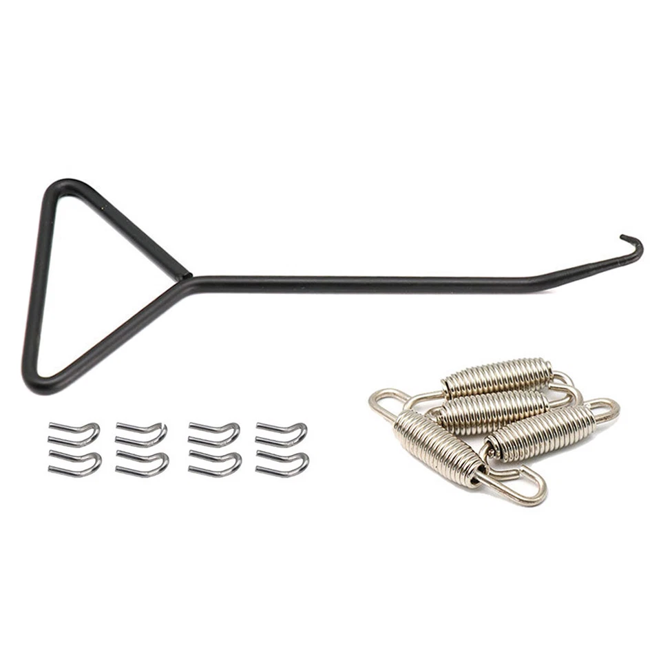 Motorrad-Auspuffrohr-Schalldämpfer-Montagefedern-Haken-Set-Link - Image 2 of 4