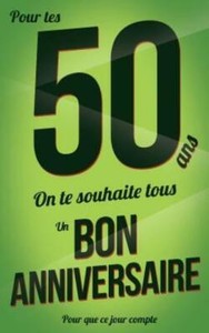 Bon Anniversaire 50 Ans Livre A Ecrire Ebay