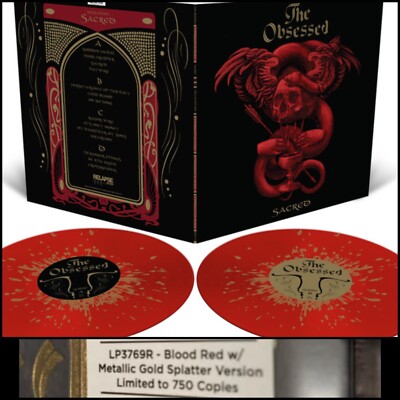 THE OBSESSED Sacred Deluxe 2x LP Splatter Vinyl-Saint Vitus Shrinebuilder Wino