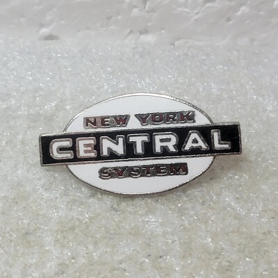 System Enamel Pin New York Central System Railroad Enameled Lapel Pin Silver Toned Clutch ...