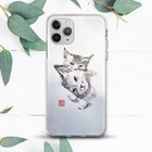 Kittens Black Painting Cute Cats Case For iPhone X SE 11 12 13 14 15 Pro Max XR