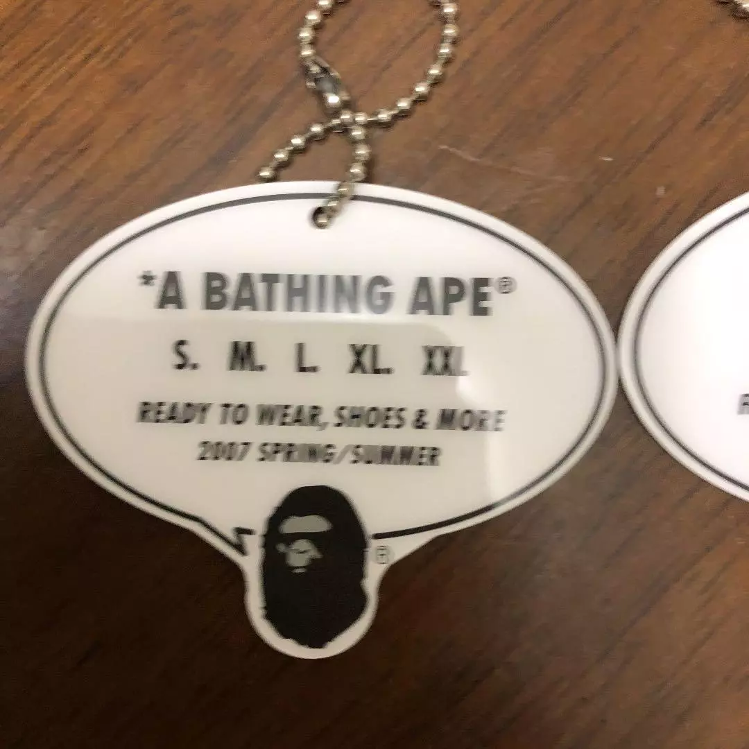 abathingape Bape size tag | eBay