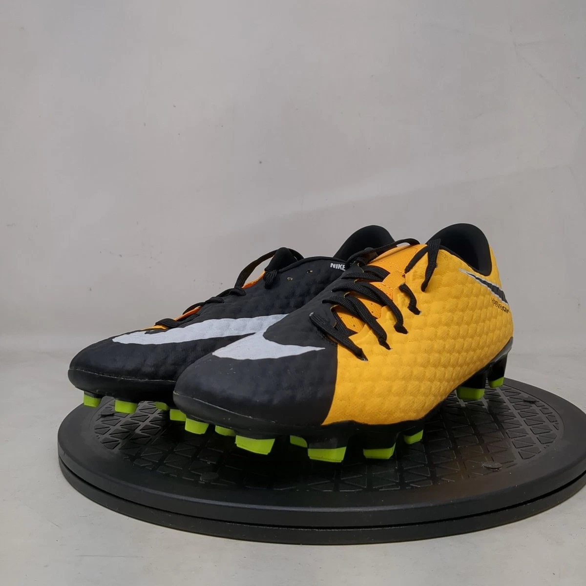 Nike Mens Hypervenom Phelon III FG Yellow Low Top Lace Up Soccer Cleats | eBay