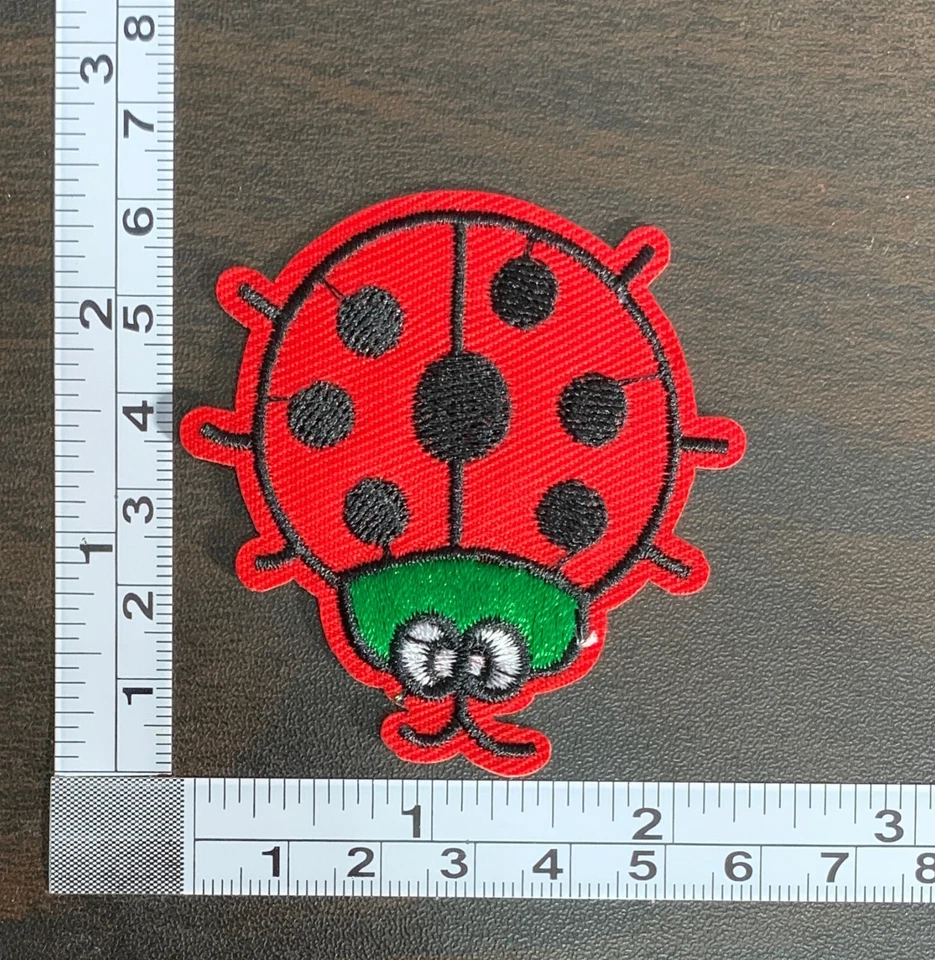Embroidered Ladybug Iron On Patch - Image 3 of 4
