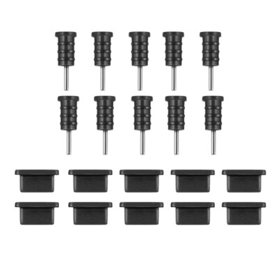 Handy-Kopfhörer für Anti-Staub-Stecker Silikon-Schutz 10 Paare UKCOCO