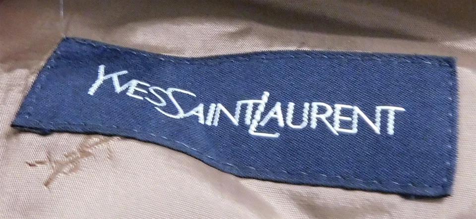 Blazer Traje Chaqueta 40 Yves Saint Laurent Gris Púrpura Lana Rayas Foto 4 de 4