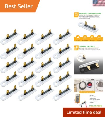 #ad Durable 20 Pack Thermal Fuses for Gas and Electric Dryers Risk Free Guarantee $26.99