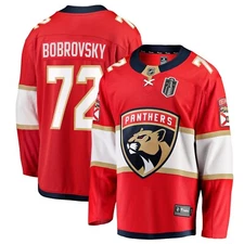 #72 Sergei Bobrovsky 2025 Final Men's Stitched Jersey Red/White 
