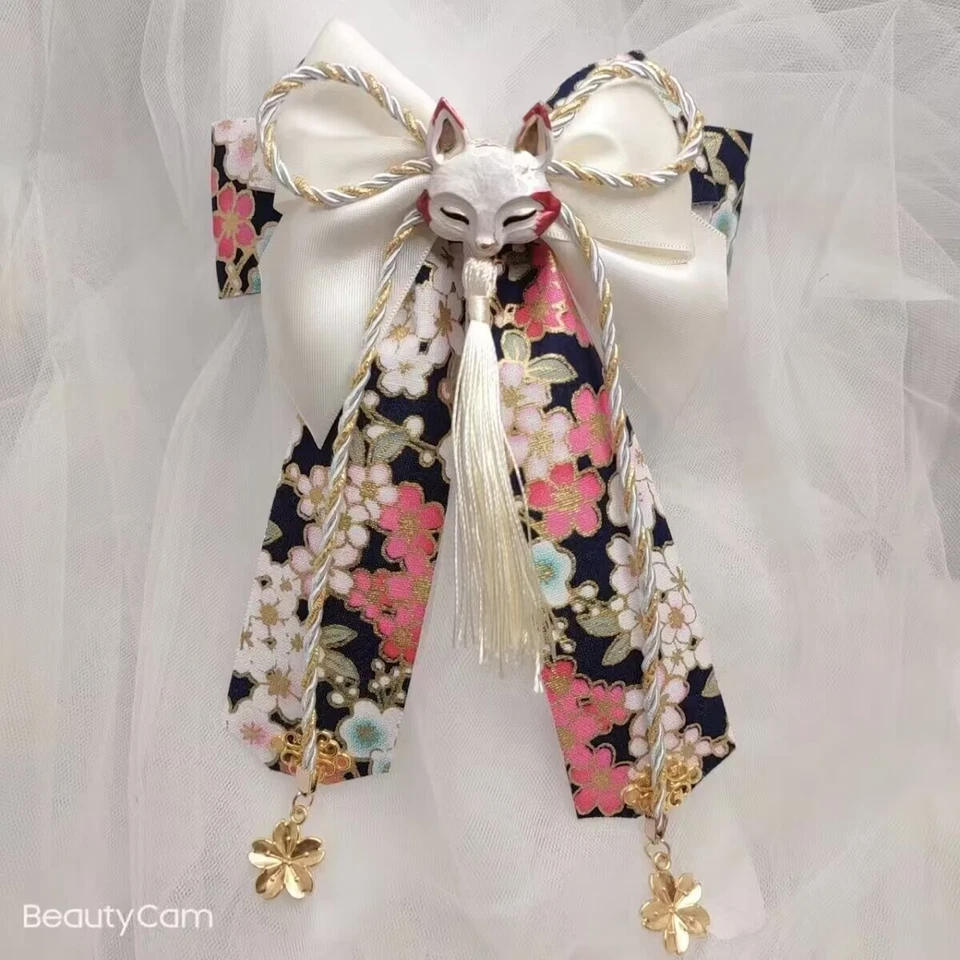 Banda para el cabello japonesa Lolita moño accesorios para el cabello accesorio kimono Foto 2 de 4