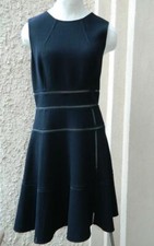 Oscar de la Renta Dress Black Crepe Mesh Cut Outs Sleeveless NWT $2290 8