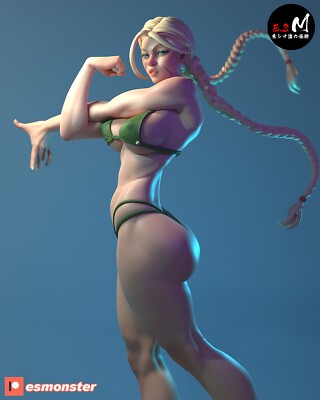 ES Monster SF Bikini Cammy resin 75mm 1/6 1/4 scale anime figure DIY unpainted