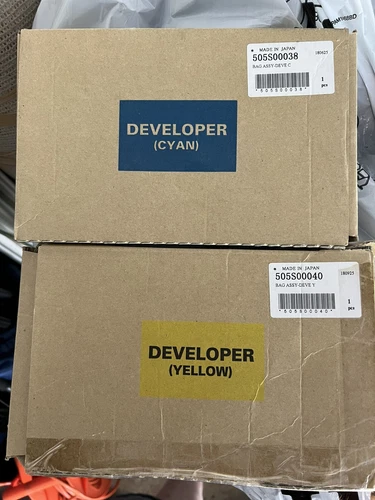 XEROX Versant 80 180 2100 3100 Developer. New OEM. Cyan and Yellow 505S0038/40