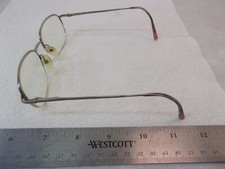 Vintage Marchon Eyeglasses HALF FRAMES Aviator PEWTER 148