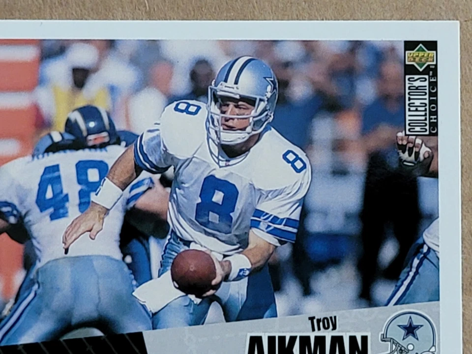 Troy Aikman 1996 Upper Deck Collectors Choice Football Card #295 - Image 3 of 4