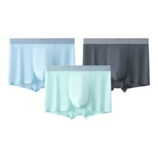Fashion New Breathable Men's Underwear Solid Color Comfortable Boys Boxer Shorts