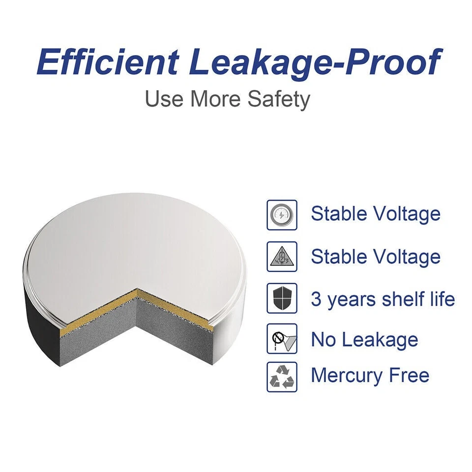 PKCELL LR44 Battery AG13 A76 357 SR44 1.5v Alkaline Cell Button Batteries 10 Pcs - Image 3 of 4