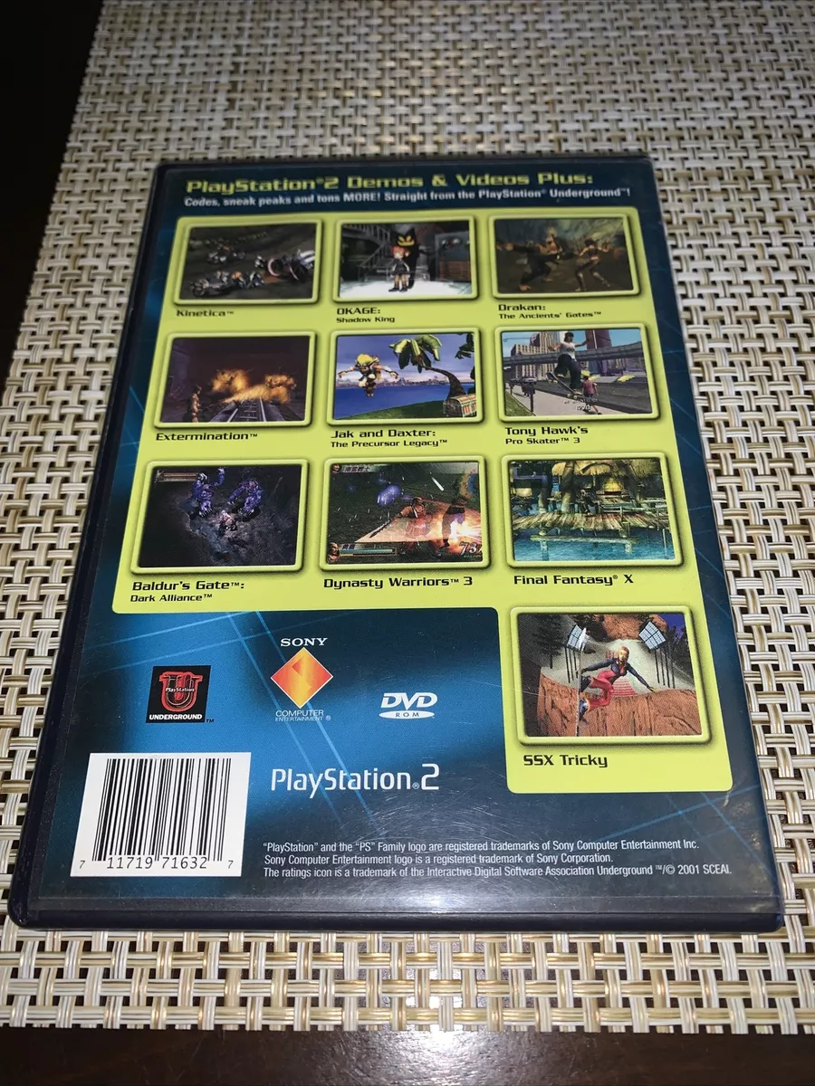 PlayStation Underground Jampack: Winter 2001 (Sony PlayStation 2, 2001)  711719716327