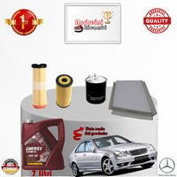 Inspektionskit Filter + ÖL Mercedes C 220 CDI W203 110KW Von 2004-> 2007