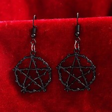 Harajuku Gothic Star Dangle Earrings Unique Halloween Jewelry Gift 2026