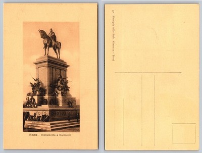 Roma Monumento Garibaldi Postcard